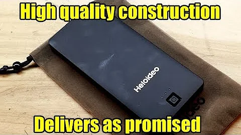 Heloideo Powerbank w built in cables and ac adapter