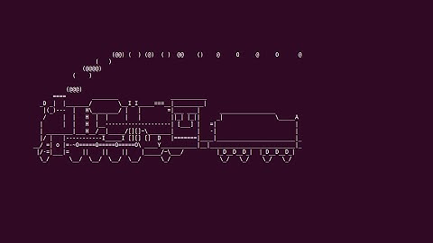 Fun with sl command in Terminal | Ubuntu | [ menon ]