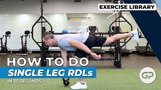 Single Leg Romanian Deadlift (1 Dumbbell) | Exercise Technique Library