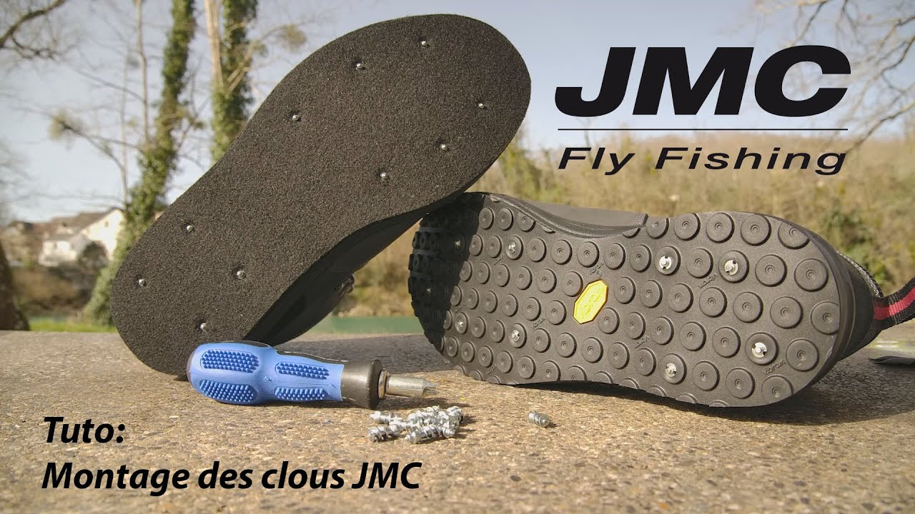 Tuto montage des clous pour chaussure de wading JMC 