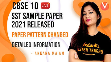 CBSE Class 10 SST Sample Paper 2021 Released | Paper Pattern Changed | Detailed Information