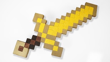 Making IRL Minecraft Gold Swords!
