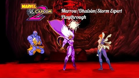 Marvel Vs. Capcom 2: Marrow/Dhalsim/Storm Expert Playthrough