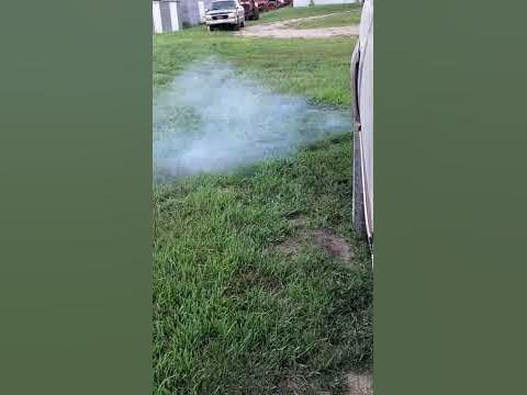 6.5 diesel excessive white smoke - YouTube