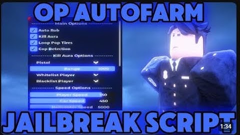BEST Jailbreak Script Keyless Auto Farm GUI with Auto Rob, Kill Aura, Anti Mod & More (PC/Mobile)