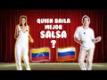 ¿Quién baila mejor salsa? RETO entre una VENEZOLANA 🇻🇪  y un RUSO 🇷🇺