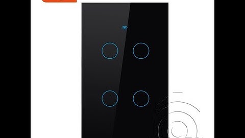 Công Tắc Wifi Và RF Cảm Ứng 4 Nút Chữ Nhật Tuya SHP-IS4US-SMARTHOMEPLUS.VN