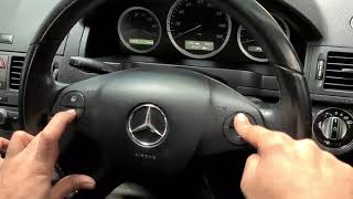 how to reset service info on Mercedes C Class 2009