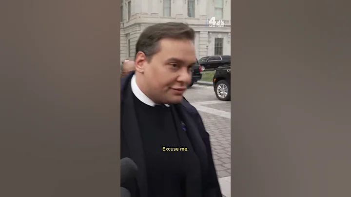 George Santos leaves Capitol after expulsion vote #shorts