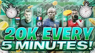 20K EVERY 5 MINS FIFA 22 BEST TRADING METHODS (FIFA 22 SNIPING FILTERS & FLIPPING)