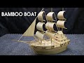 Build a bamboo boat to display in the house - Bamboo Craft