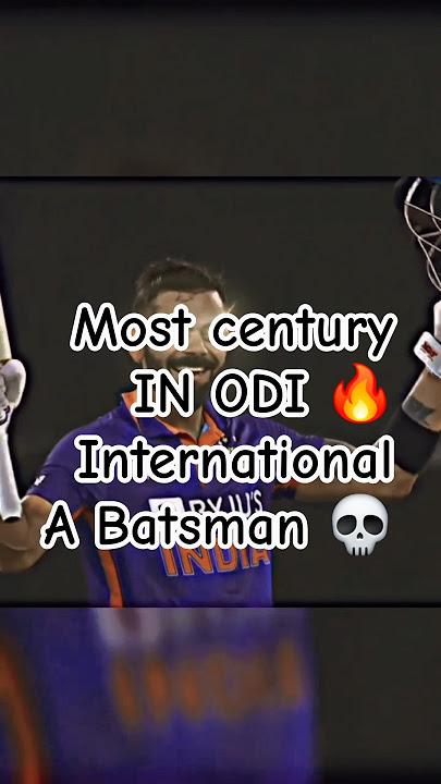 Most Centuries 💯 in ODI 💀 by a Batsman | #shortsfeed #cricket #cricketshorts #viratkohli