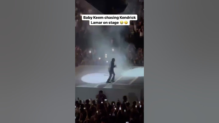 Baby Keem chases Kendrick Lamar on stage #shorts