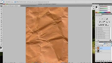 How to Put a Crumpled Paper Texture over an Image - Photoshop