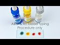 Abo Blood Grouping Test Procedure