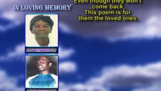 Elizabeth Montoute and Rene Montoute memorial