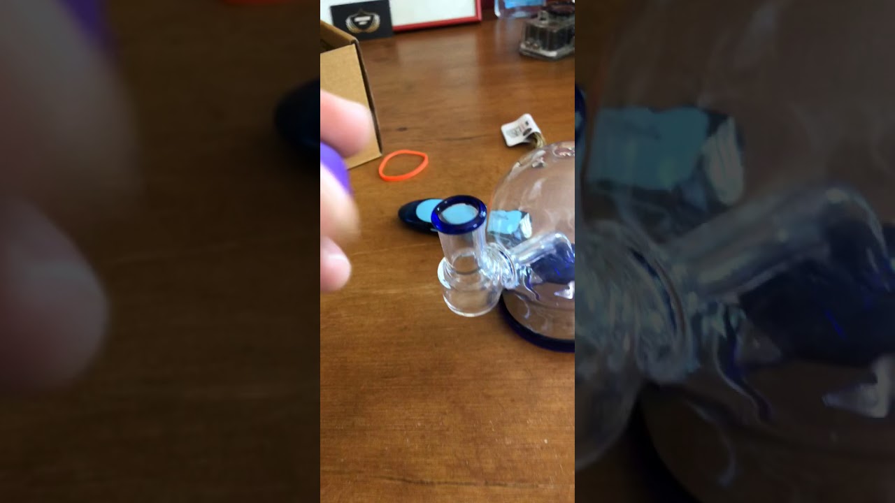 Using an adapter to vape out of glass!!