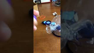 Using an adapter to vape out of glass!!