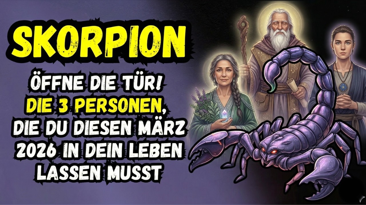 Skorpion ♏ Öffne Die Tür! Die 3 Personen, Die Du Diesen März 2026 In Dein Leben Lassen Musst