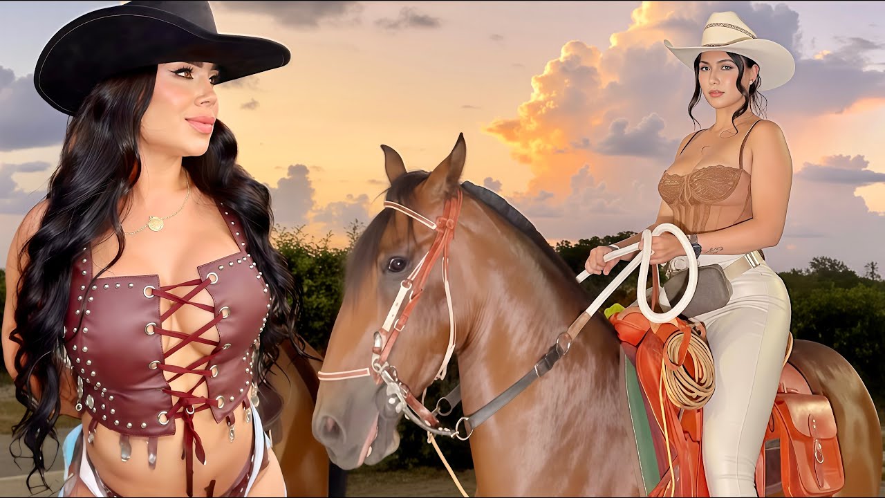 Beautiful Women riding horses in Colombia 4k🇨🇴