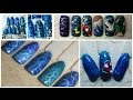 Юлия Билей - Текстура воды / Julia Biley - Texture of water Nail art Periscope