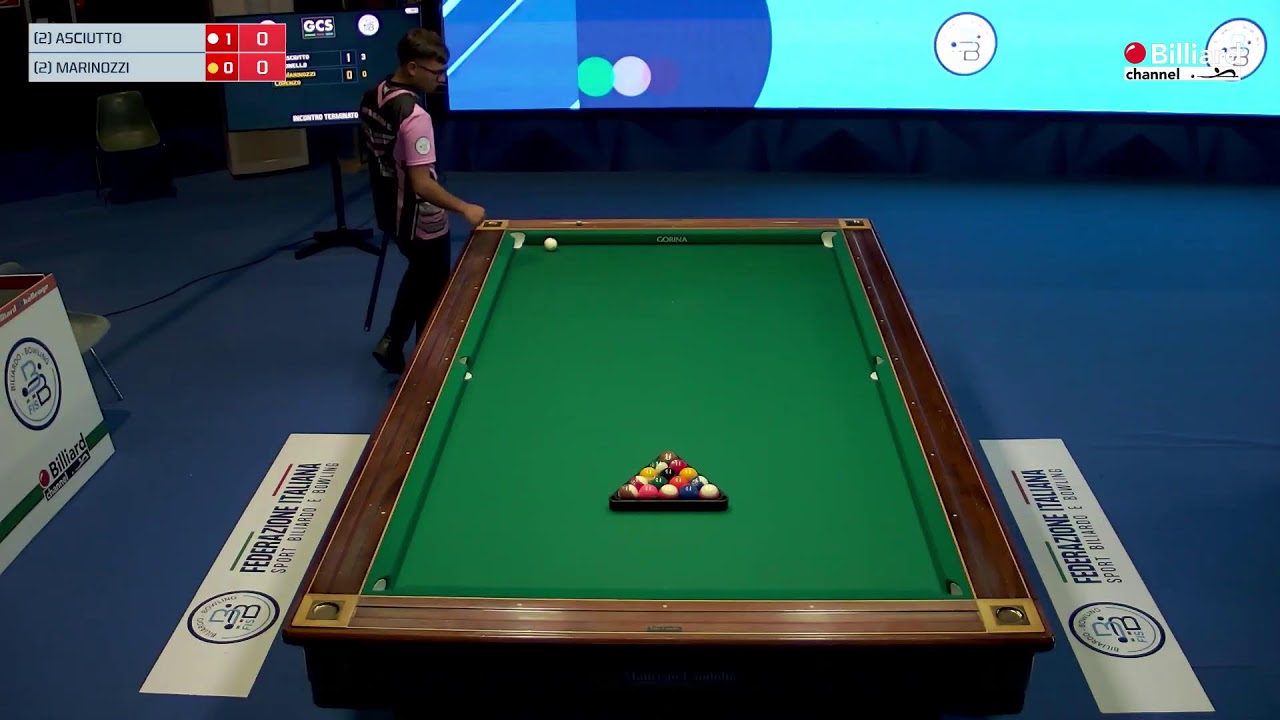 Marinozzi Lorenzo VS Asciutto Antonello - Campionati Italiani 2024/2025 Pool 8-15