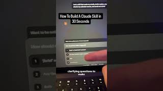 How To Build A Claude Skill In 30 Seconds #claude #claudecode #aiautomation #ai
