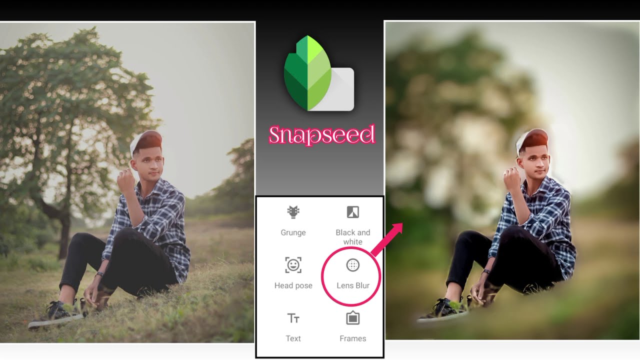 How to blur background in snapseed | snapseed se background blur kaise kare  | Snapseed photo editing - YouTube