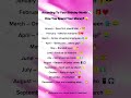 According to Your Birthday Month 🥰👀 #digitalcreator #love #english #shortsviral