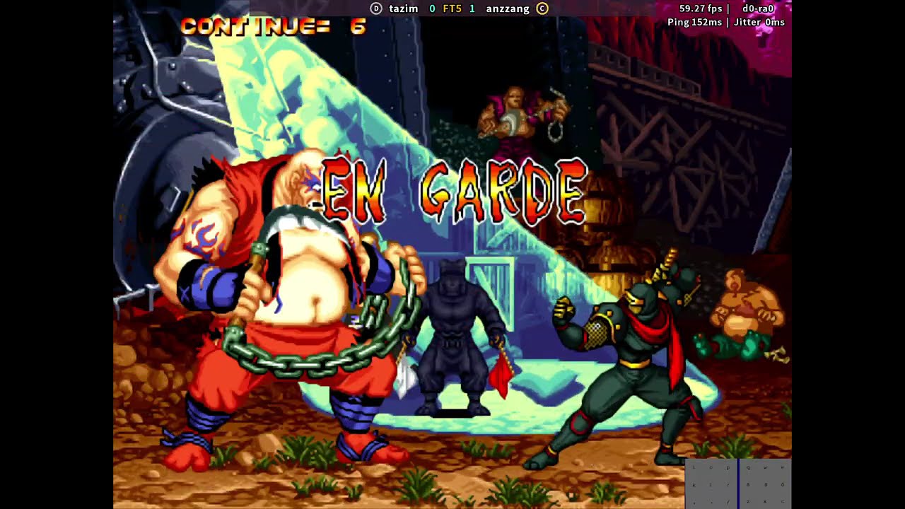 Hanzo vs Gen-an (Tazim) Samsho2 Samurai Showdown 2 Match Fightcade