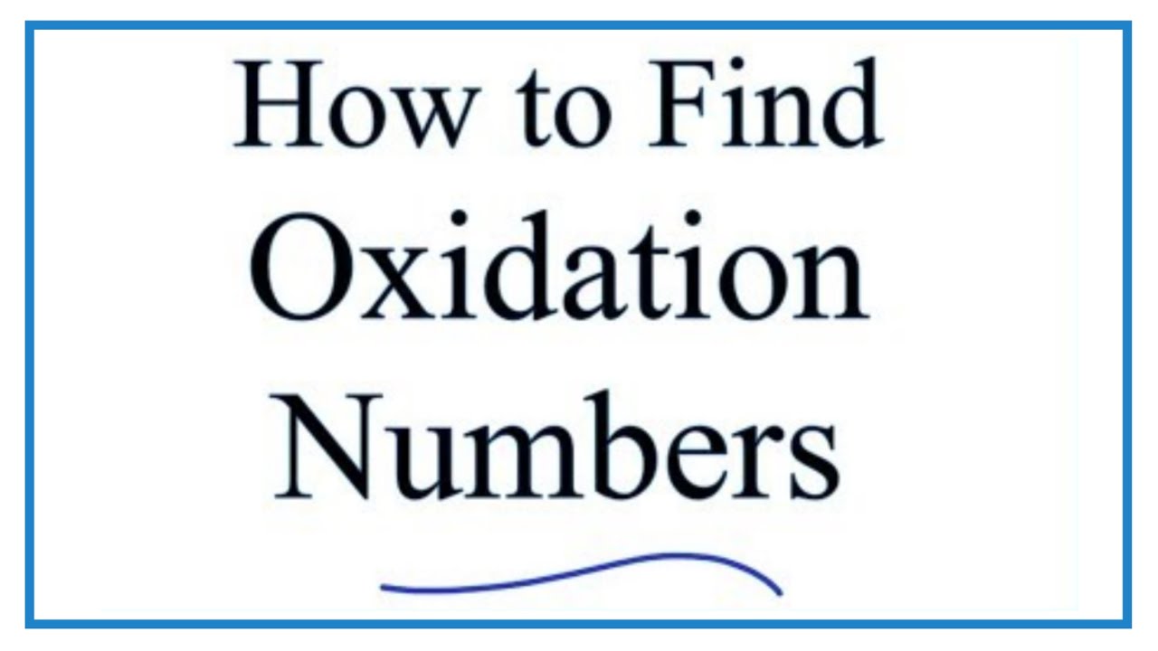 How to Find Oxidation Numbers  Rules and Examples