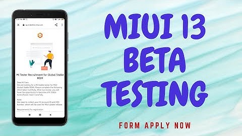 miui 13 pilot tester | how to apply miui 13 pilot tester program