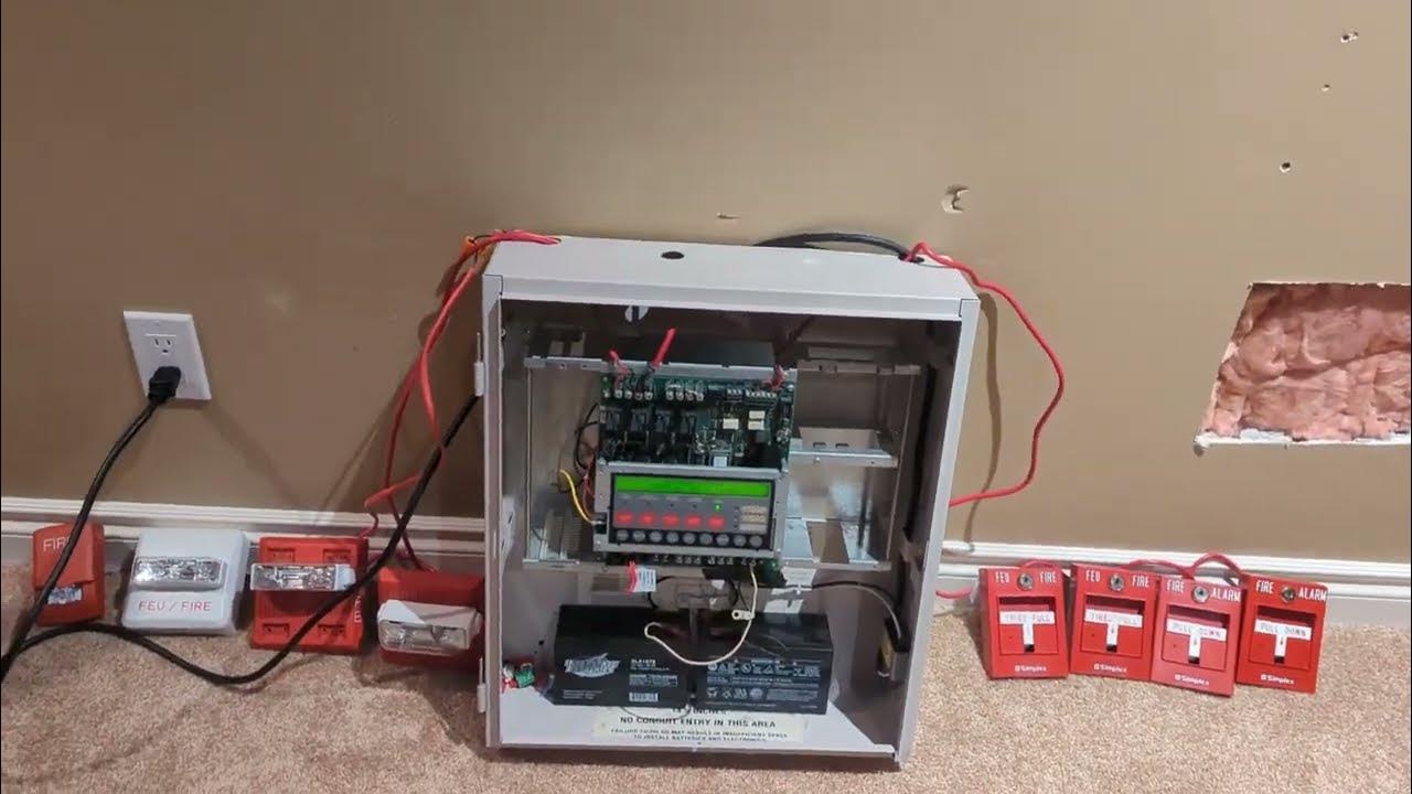 Simplex 4010 Fire Alarm System Showcase/Test 2 Wheelock and Sync