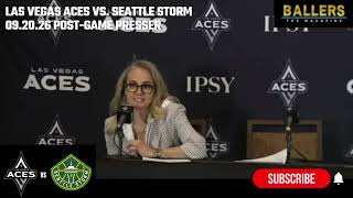 Head Coach Becky Hammon: Las Vegas Aces Postgame Presser | vs. Seattle Storm | 09.20.26