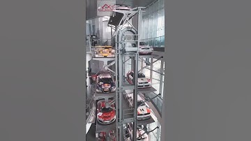 vertical tower car parking system, least space car parking, stack car parking system, automatic car