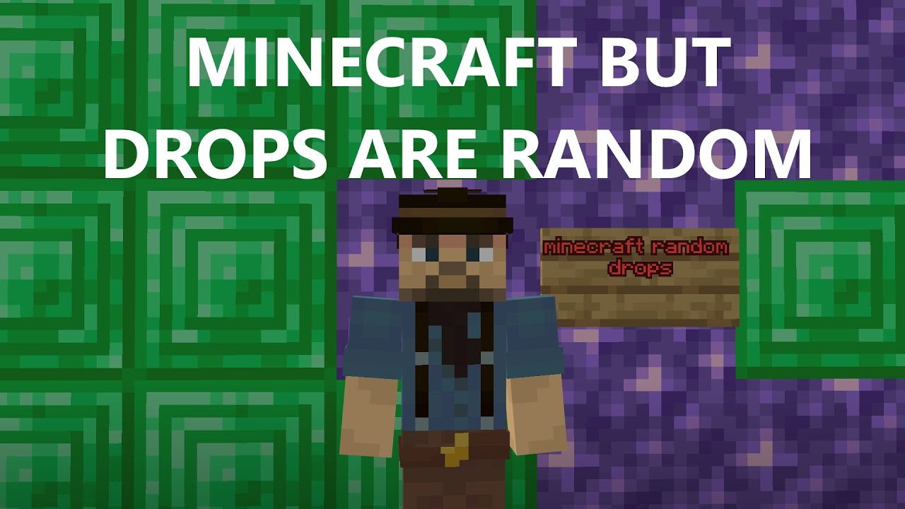 Minecraft But Block Drops Are Random - YouTube