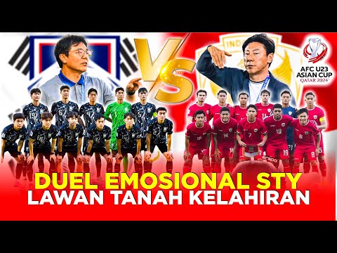 ADU KEKUATAN TIMNAS INDONESIA VS KORSEL U23! DUEL EMOSIONAL SHIN TAE YONG MELAWAN TANAH KELAHIRAN