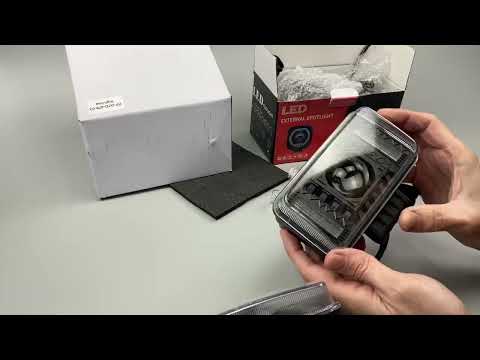 Фара дополнительного света LED  10V-80V Дальний свет - 35W Ближний свет-30W, видео 1