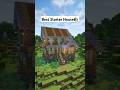 Minecraft Best Starter House🏡 Tutorial #shorts #minecraft #tutorial #foryou #fyp
