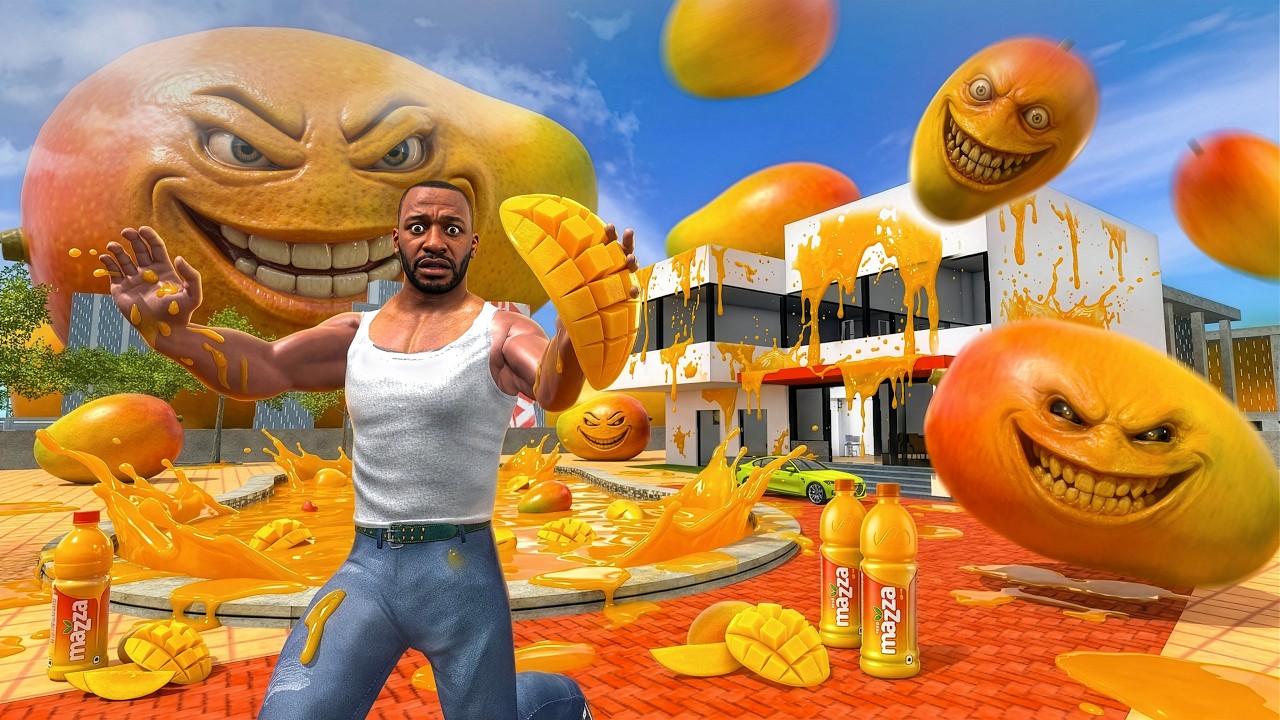 Franklin Stuck in Mango World - INDIAN BIKE DRIVING 3D