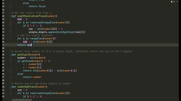 Python 3.0 - Hans Luhn Check Algorithm (Credit Card Validation)