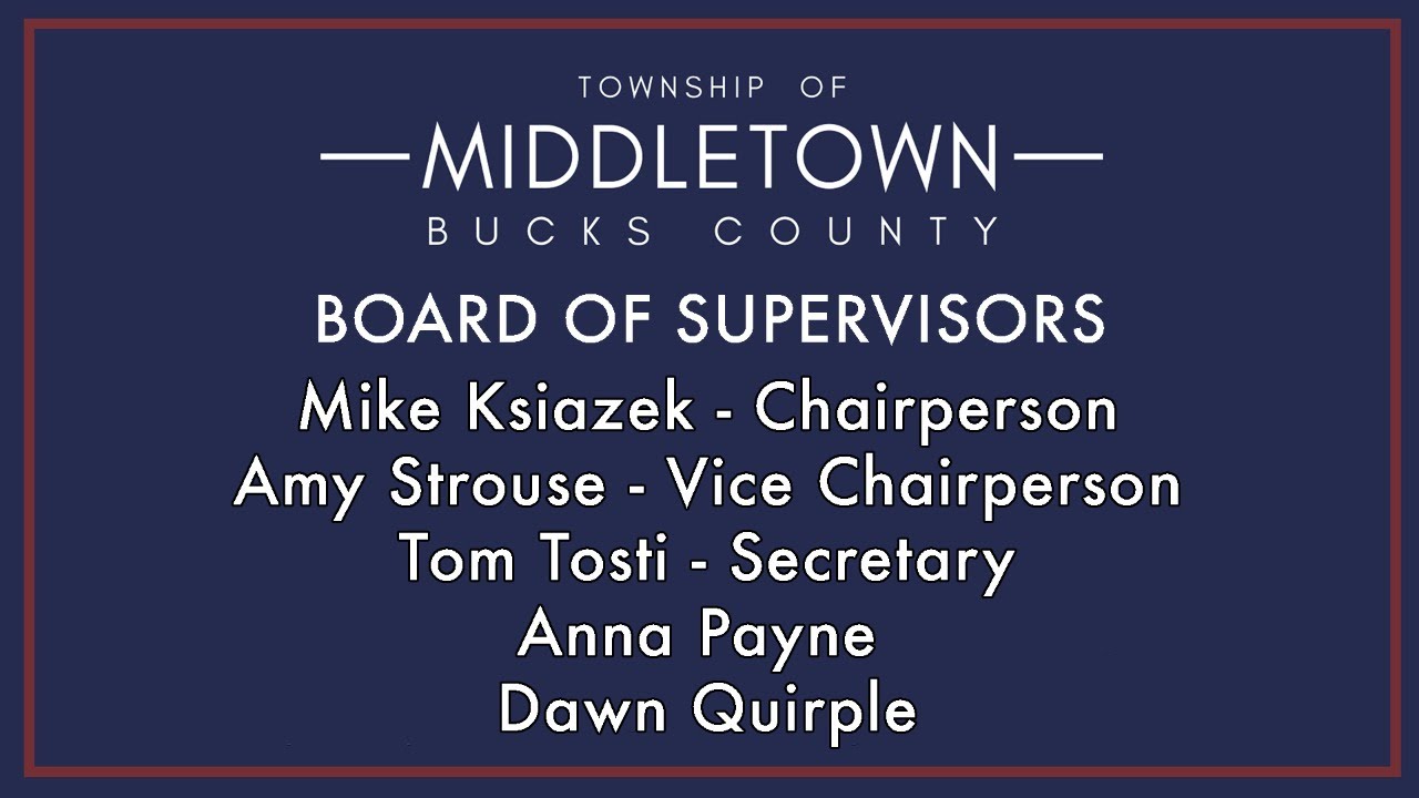 Middletown Township Board of Supervisors Meeting 07/20/2020 YouTube