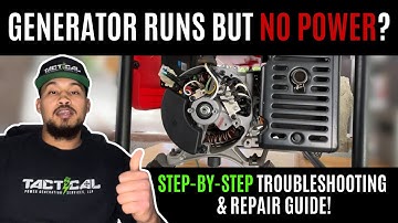 Generator Runs But No Power? Step-by-Step Troubleshooting & Repair Guide!