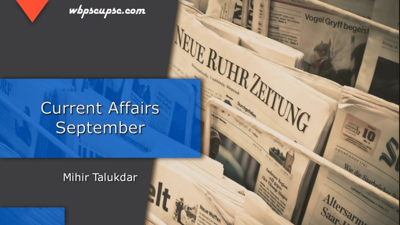 30th September 2020 | Current Affairs in 5 min | WBCS, PCS, PSC, SSC | Daily CA | wbpscupcs.com