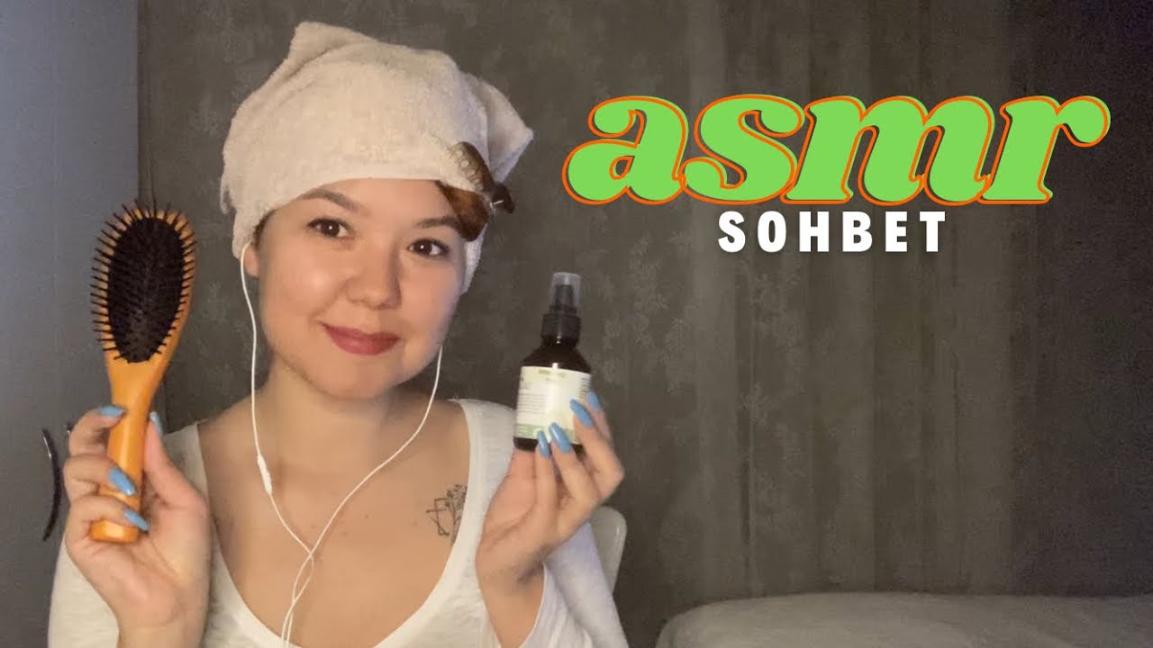 saçımı yapıyorum 💇🏻🧴 biraz da sohbet | türkçe asmr