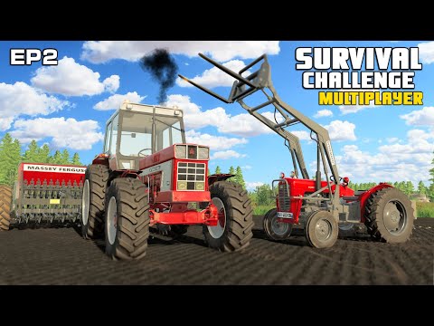 BECOMING SUCCESSFUL WITH £0 | Survival Challenge Multiplayer | FS22 - Episode 2