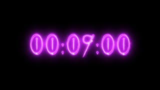 Purple Neon Vampire Timer 9 Minutes (Countdown)