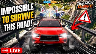 CAN THIS CAR SURVIVE THE DEADLIEST ROAD? | BeamNG.drive LIVE