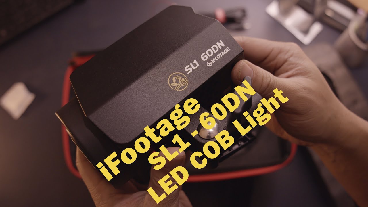 iFootage SL1 60DN pêcheur lumière du jour COB DEL + bols et poignée de