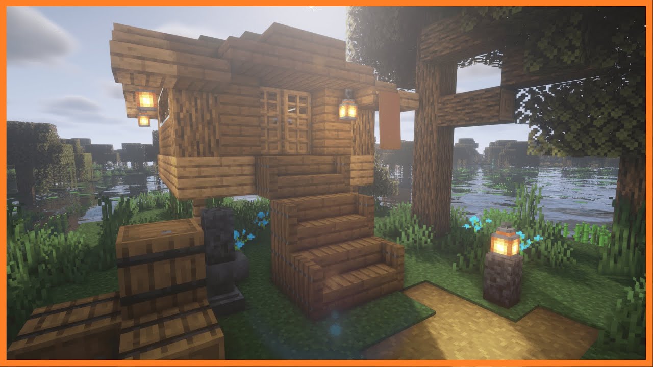 Minecraft How to Build a Swamp Starter House Timelapse YouTube